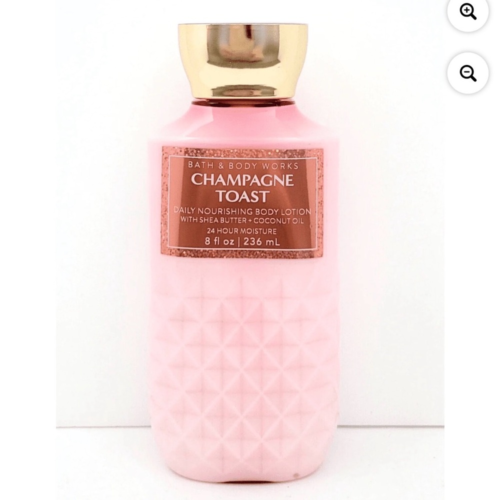Bath & Body Works 8oz Champagne Toast Lotion - Pink & Gold 24 hour moisturizer